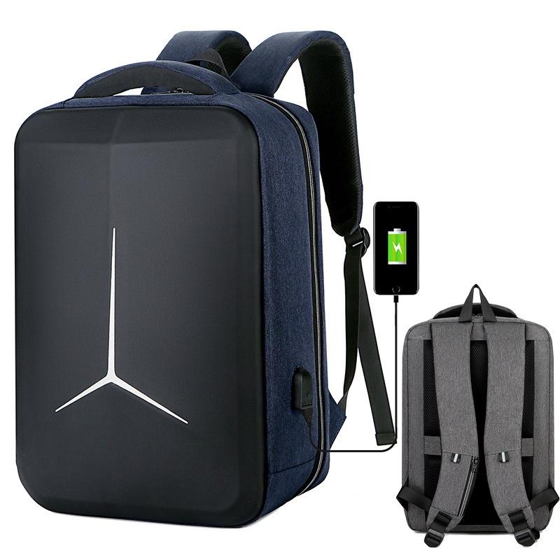 Waterproof Business Laptop Backpack with Usb Port - Multifunctional - Dark Gray - 15 Inch