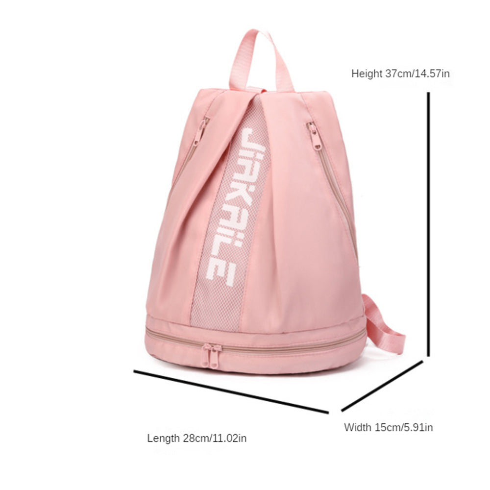 Gym Backpack Shoes Compartment-Blue