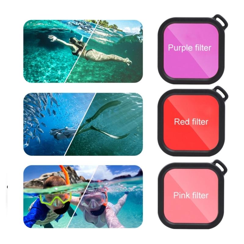 Waterproof Housing for Gopro Hero8 with Mount Filters Strap and Anti-fog Inserts