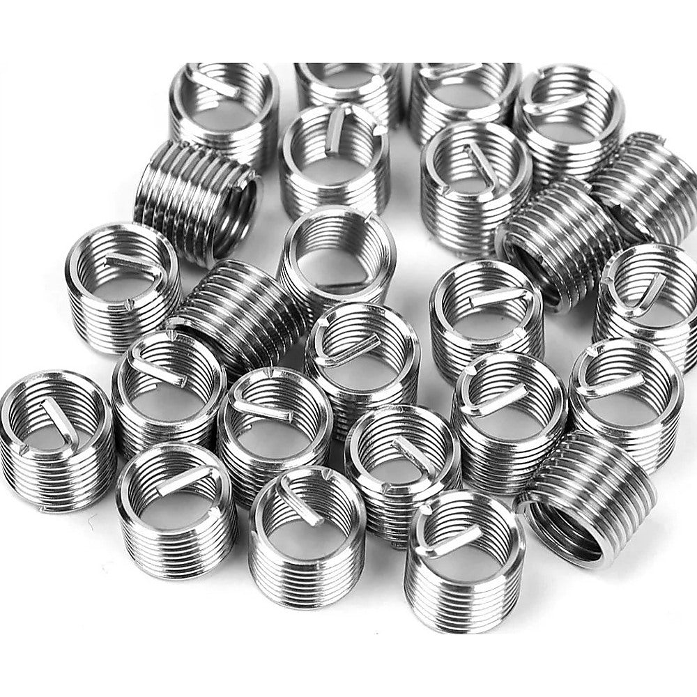 131pc Helicoil-Type Thread Repair Kit – Metric Insert Tool Set for Damaged Threads