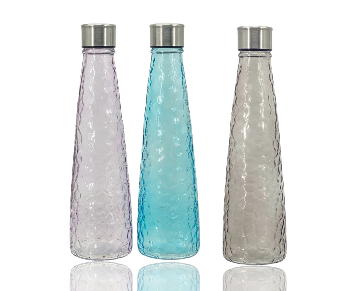 bulk 12 Coloured Water Bottle 750ml Assort