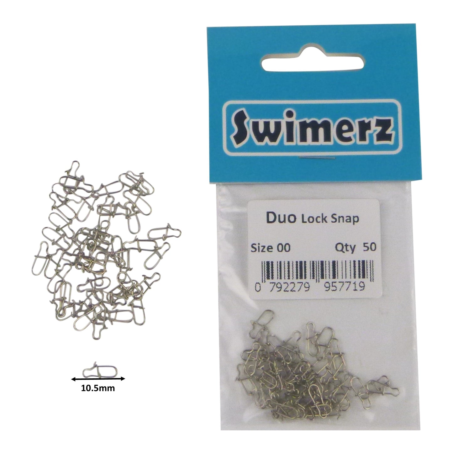 Swimerz Duo Lock Snaps Size 00. Pack 50 pack