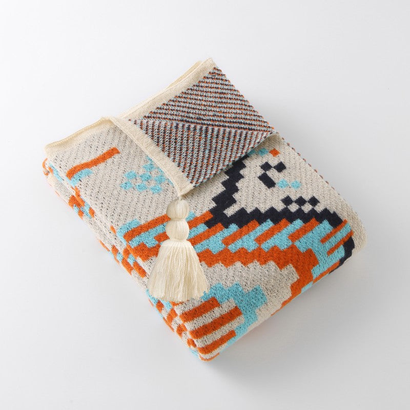 130x170cm Bohemian Woven Throw Blanket
