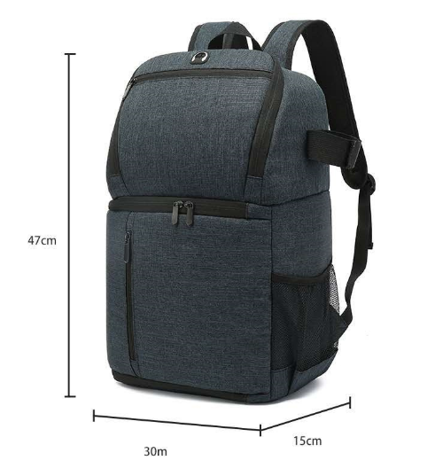 Waterproof DSLR Camera Backpack - Charcoal Black