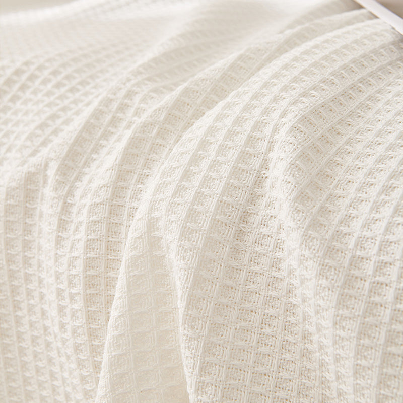 180*340CM Off White Premium Polyester Sofa Throw Blanket