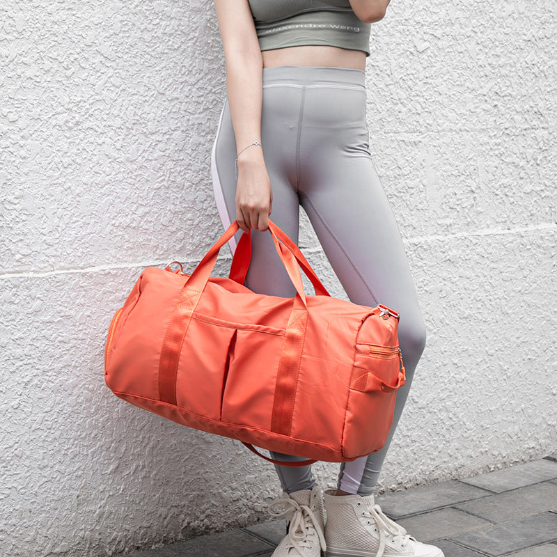 Purple Dry Wet Separation Gym Bag - Women's Large Capacity - Training & Travel