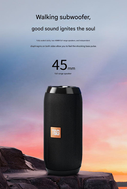 迷彩便攜式藍牙音箱 - HiFi 360 度音訊無線迷你音箱,支援免持通話