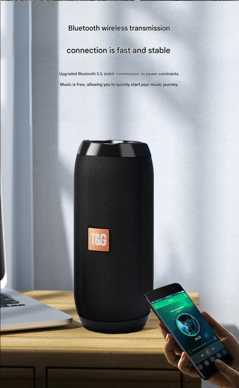 迷彩便攜式藍牙音箱 - HiFi 360 度音訊無線迷你音箱,支援免持通話