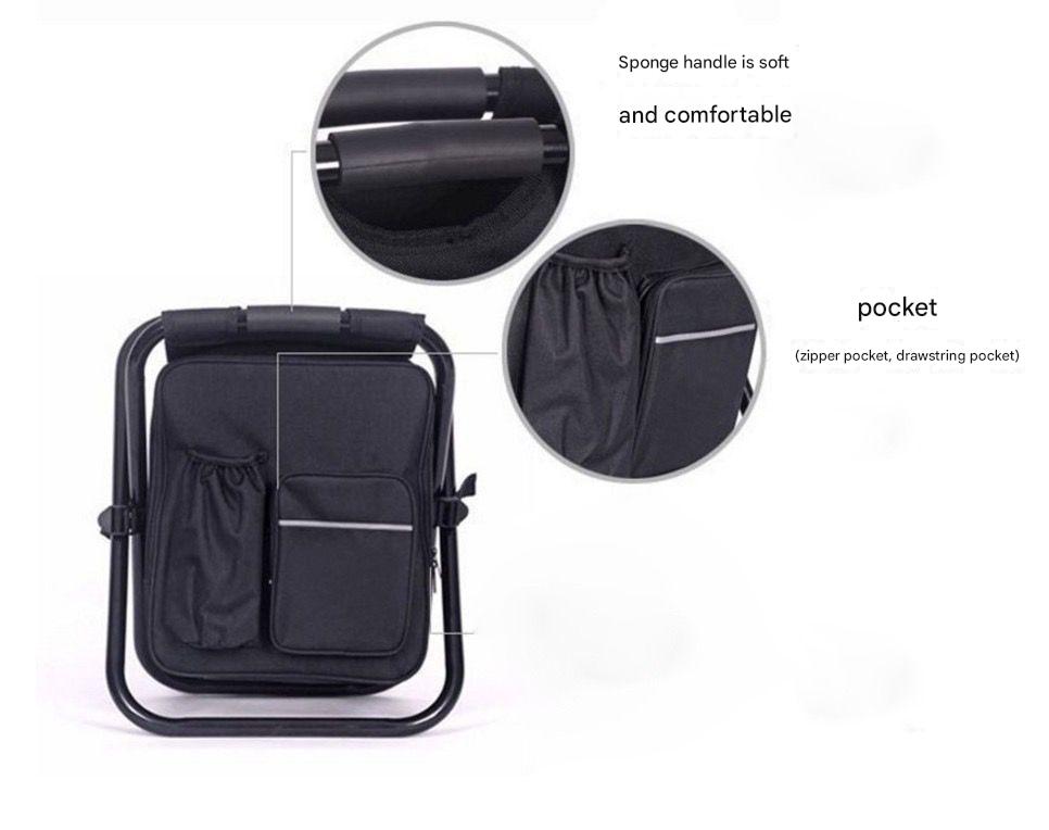 Cooler Backpack Chair With 10L Insulated Cooler Bag- Green