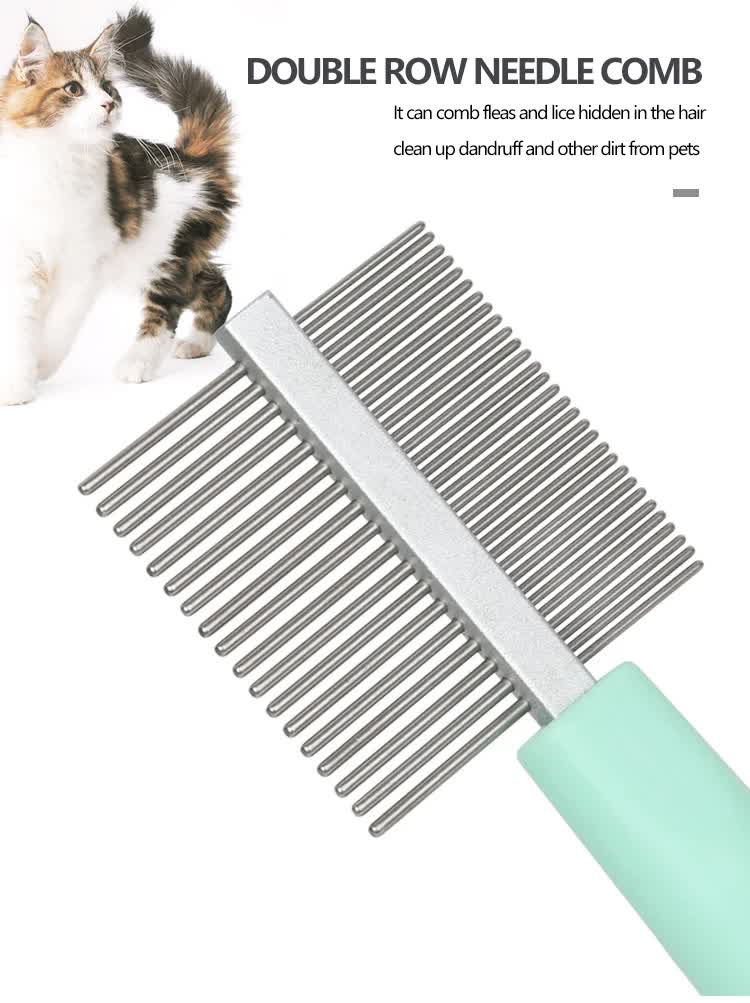 Pink And Blue Complete 5 - in - 1 Pet Grooming Care Kit - Professional Deshedding Brushes, Combs & Nail Clippers Set for Dogs & Cats - Factory Direct Shop