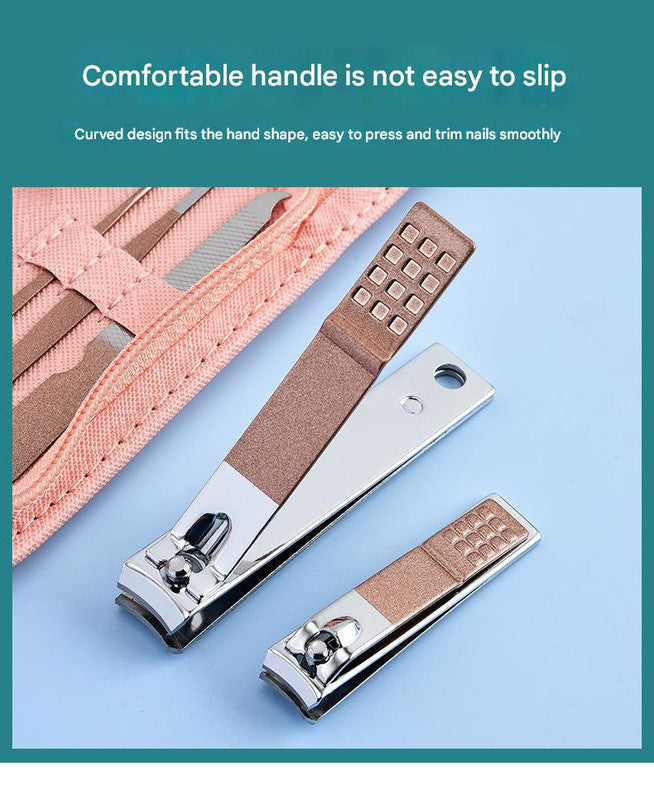 30-Piece Professional Manicure & Pedicure Set,Stainless Steel Grooming Kit(black)