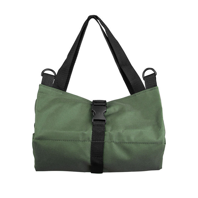 Heavy-Duty Canvas Roll Up Tool Bag & Organizer (Green)