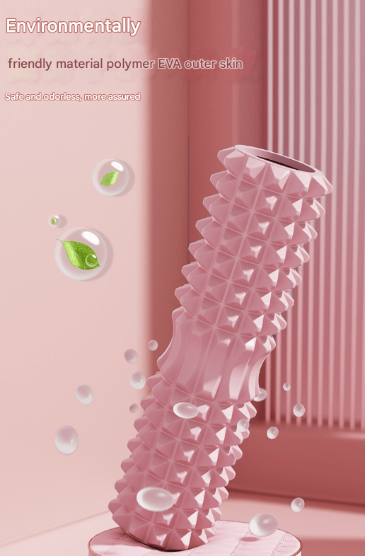 Pink High - Density 3D Trigger Point Foam Roller - Solid Core Massager for Deep Tissue Muscle Recovery & Yoga - Factory Direct Shop