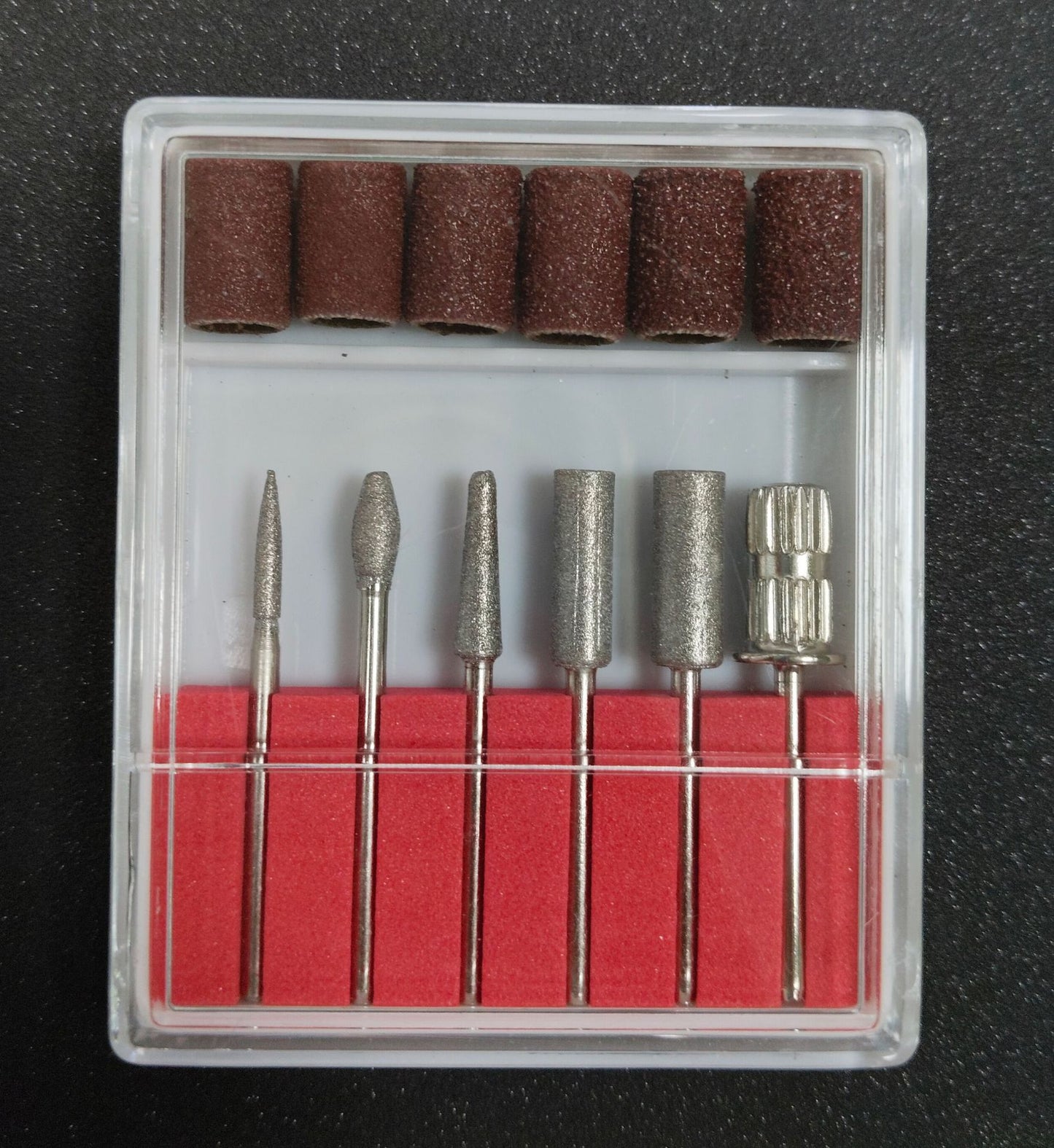 Black Portable Wireless Professional Electric Nail Drill Machine Includeing 6 Nail Drill Bits- High-Speed 20000 RPM, Adjustable 4-Speeds with LCD Display