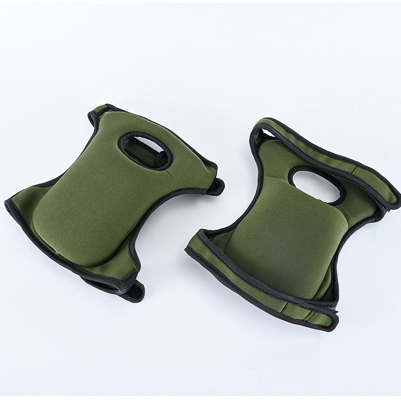 Waterproof Garden Knee Pads High Density EVA Foam Cushion for Weeding & Cleaning Adjustable Neoprene Straps Dark Green 1 Pair - Factory Direct Shop