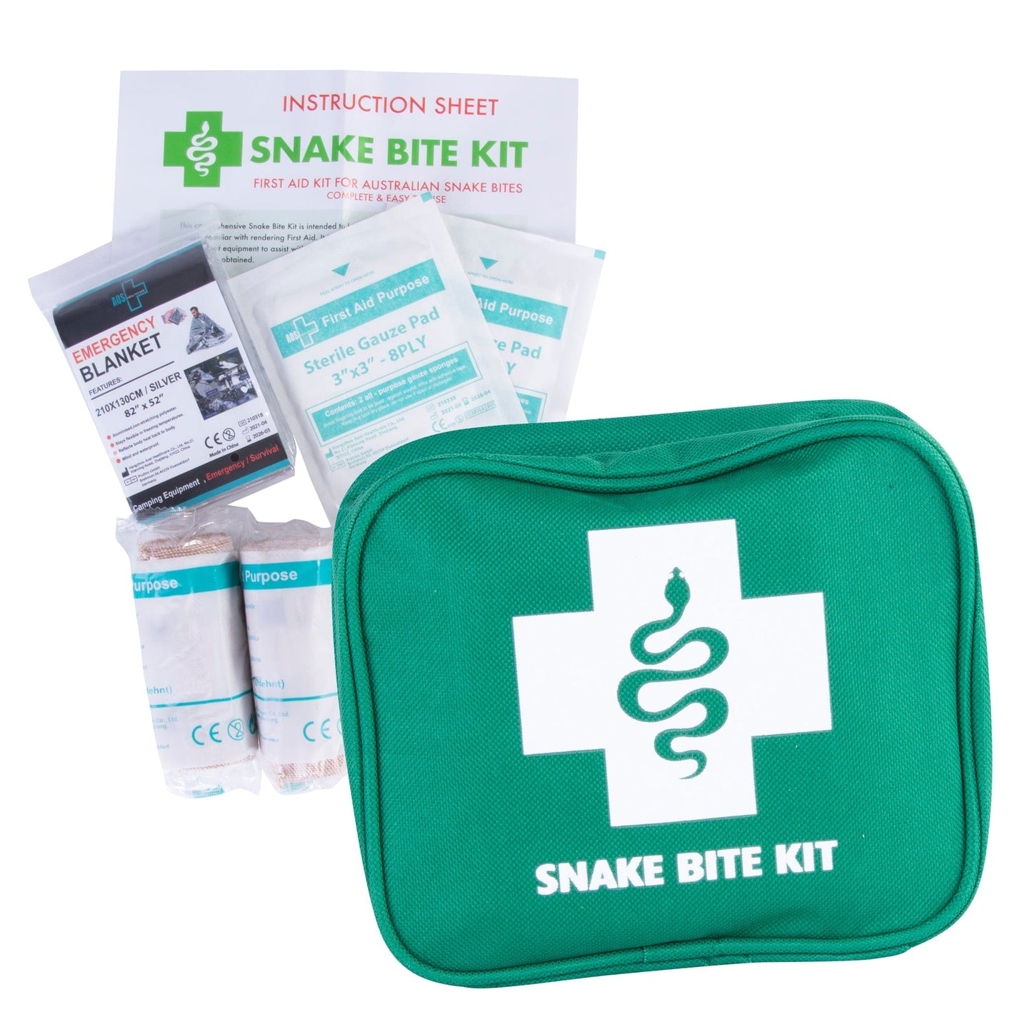 Snake Bite First Aid Kit- 1x 9 Piece