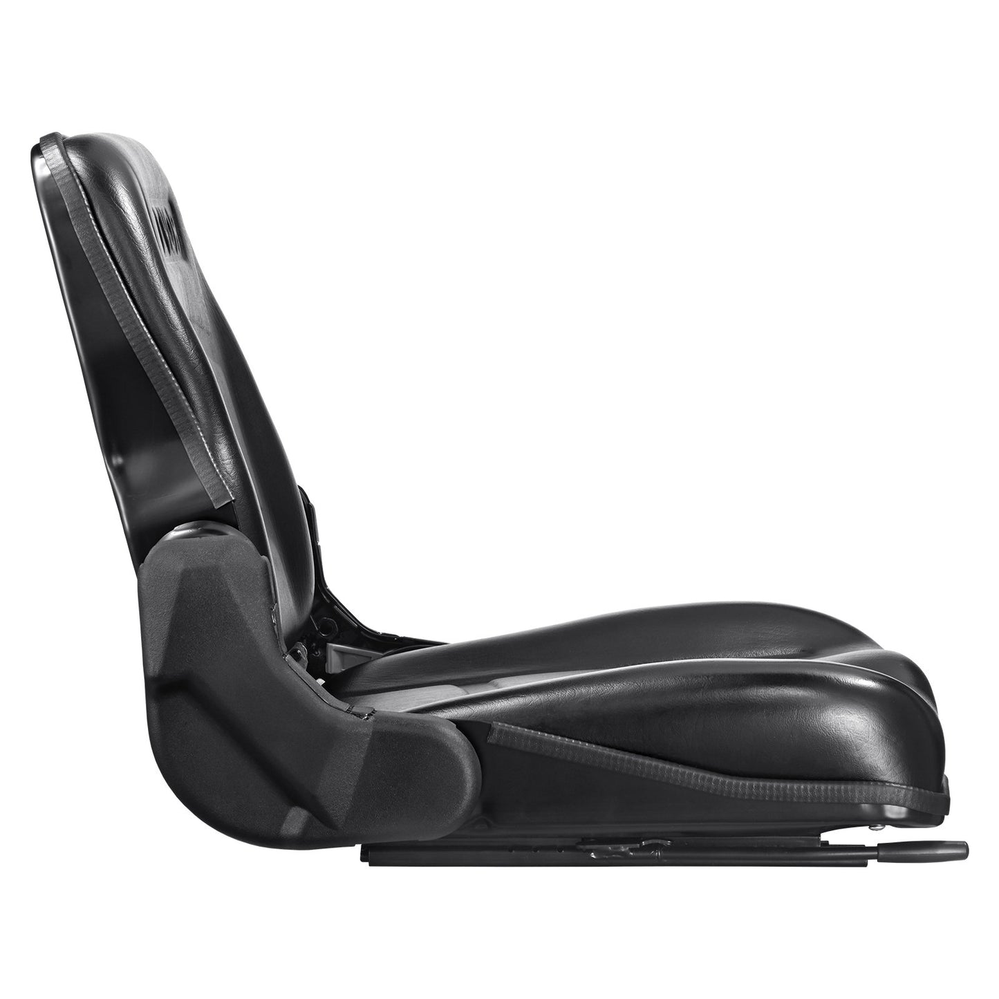Universal Forklift Seat, Fold Down Tractor Seat with Adjustable Angle Back and Micro Switch, 16-34 cm Extended Slot Comfortable Forklift Seat for Tractor Loader Excavator