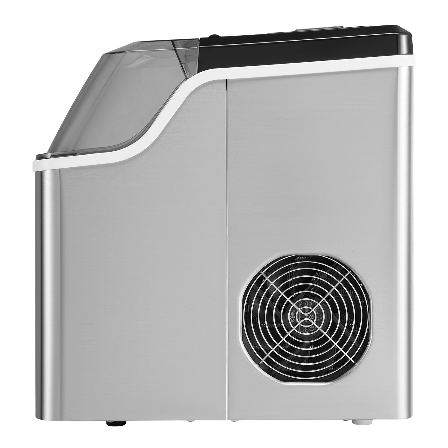 Portable Countertop Ice Maker 45Lbs/24H Self-Cleaning with Scoop Basket