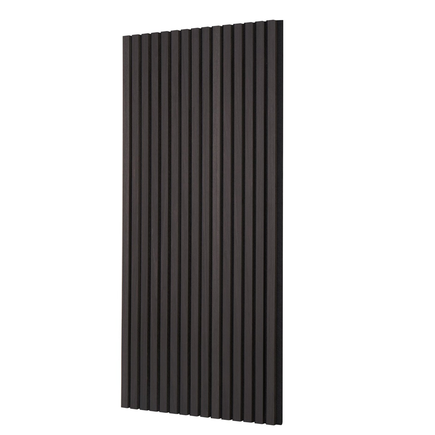Wood Slat Acoustic Panels 23.6 x 47.2 inch for Modern Wall Decor Black Oak