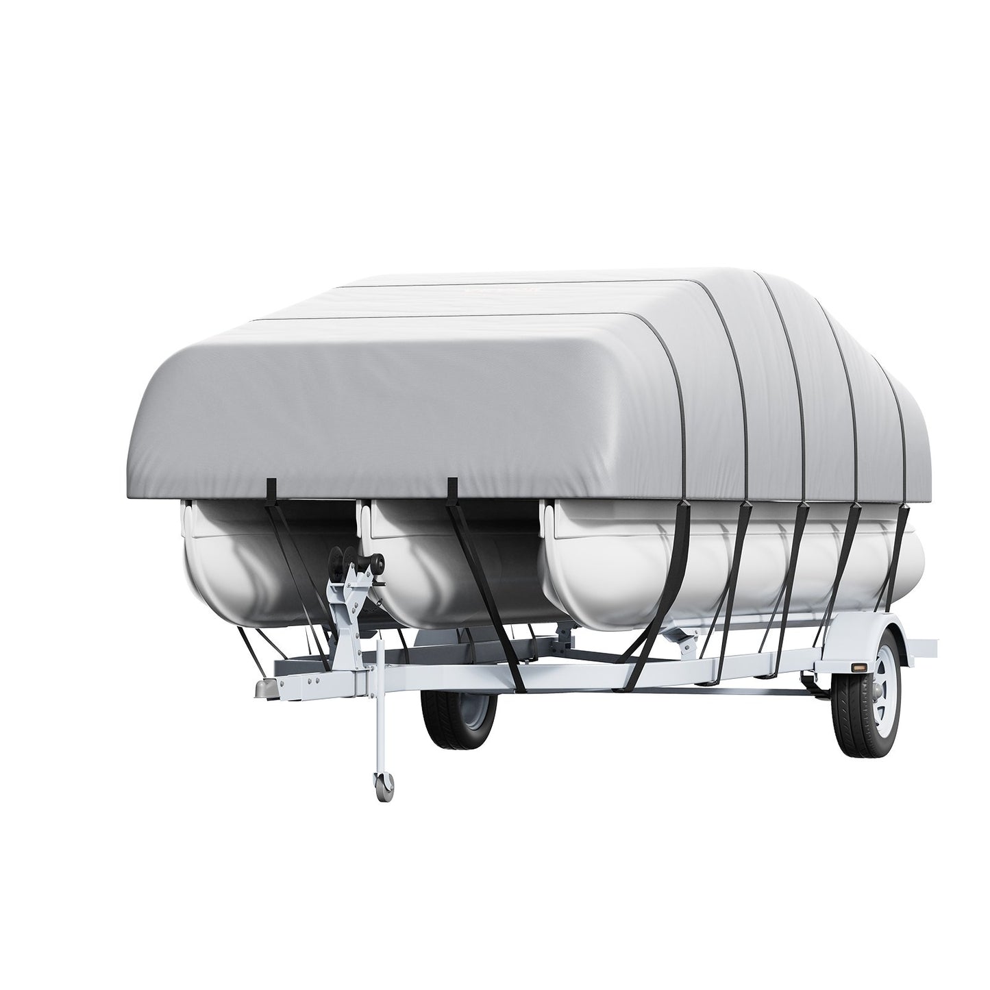 VEVOR Pontoon Boat Cover 800D Waterproof Trailerable 19-20 ft with Storage Bag