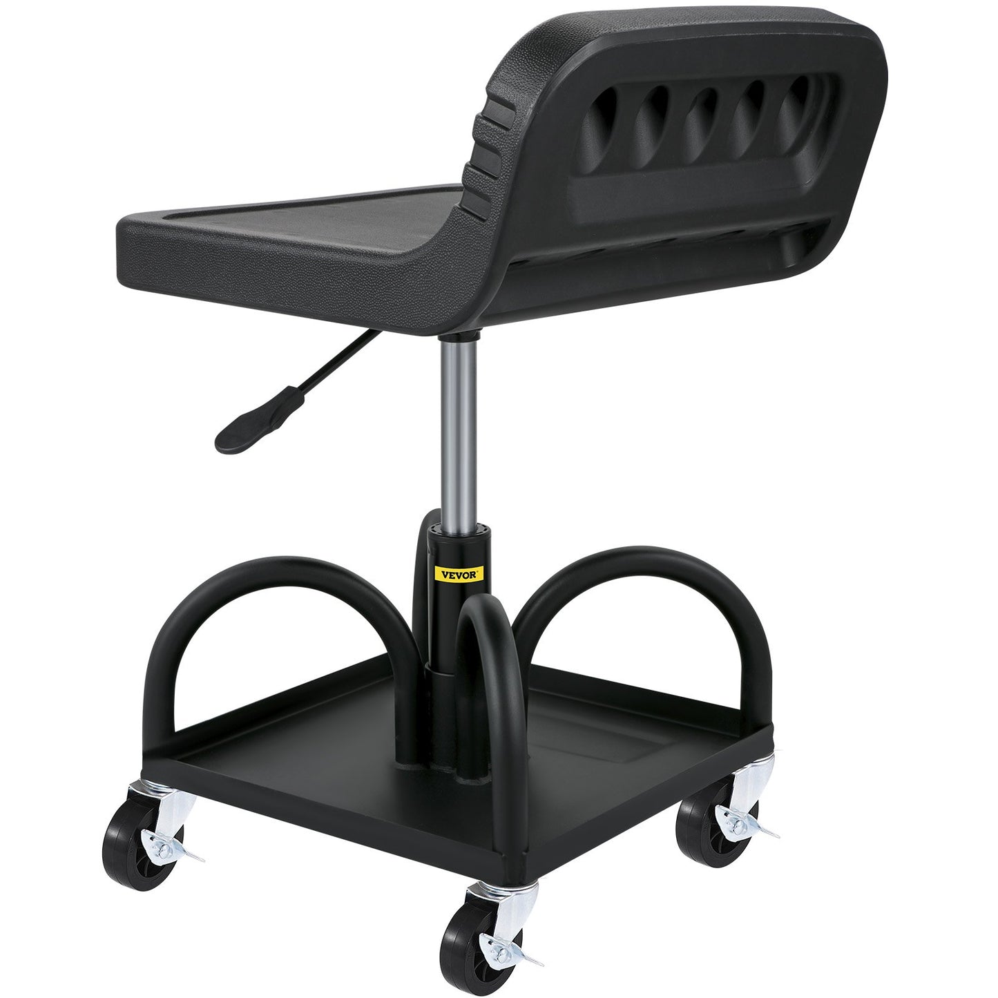 Rolling Garage Stool 300LBS Adjustable Mechanic Work Shop Seat w/Casters