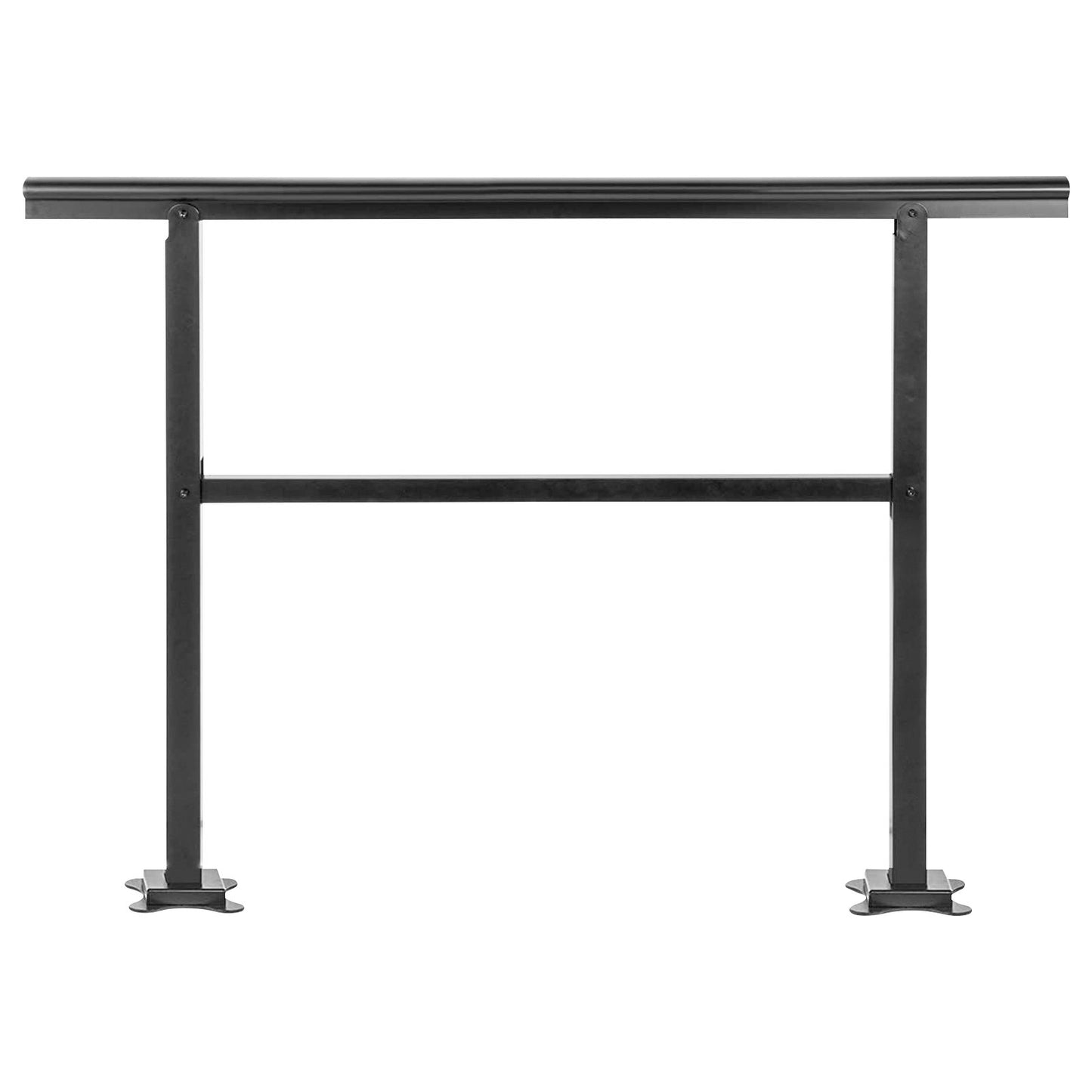 Handrail Outdoor Stairs 47.6 X 35.2 Inch Outdoor Handrail Outdoor Stair Railing Adjustable from 0 to 30 Degrees Handrail for Stairs Outdoor Aluminum Black Stair Railing Fit 3-4 Steps
