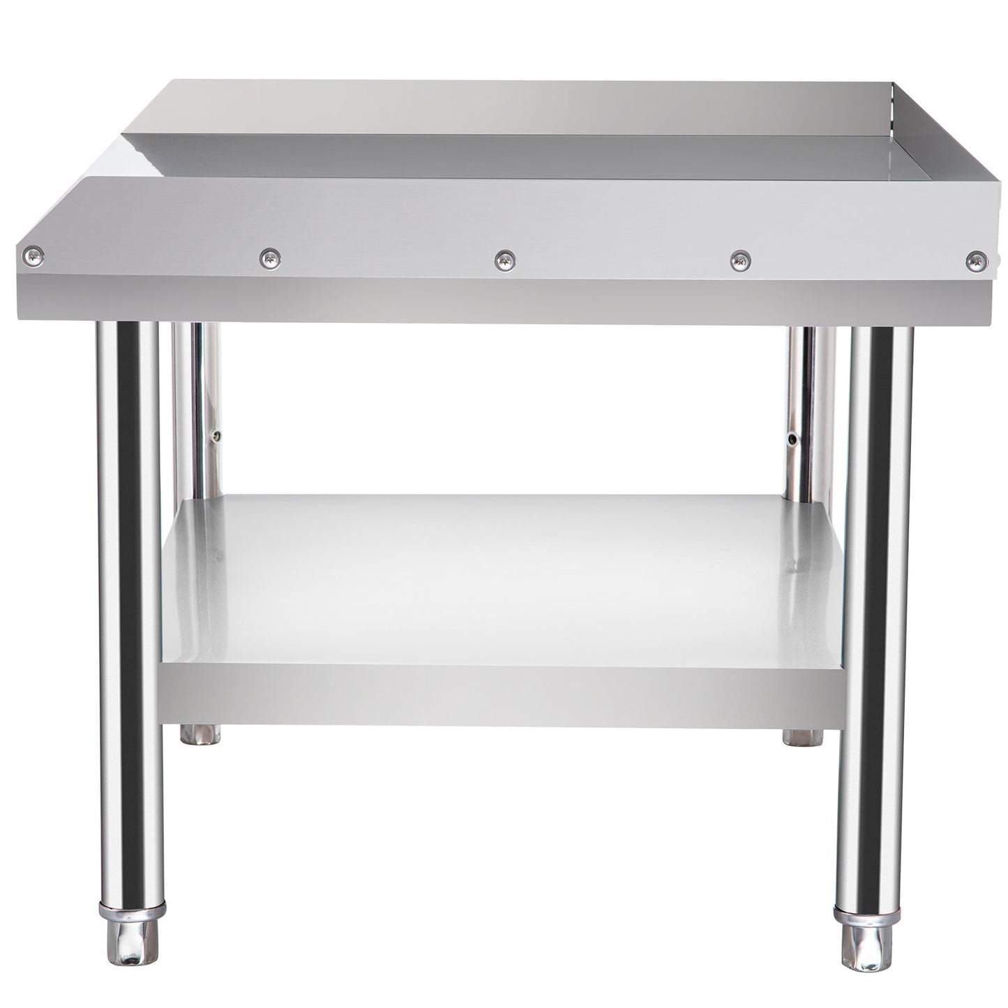 VEVOR Stainless Steel Equipment Grill Stand, 152x76x61 cm Stainless Table, Grill Stand Table with Adjustable Storage Undershelf, Equipment Stand Grill Table for Hotel, Home, Restaurant Kitchen