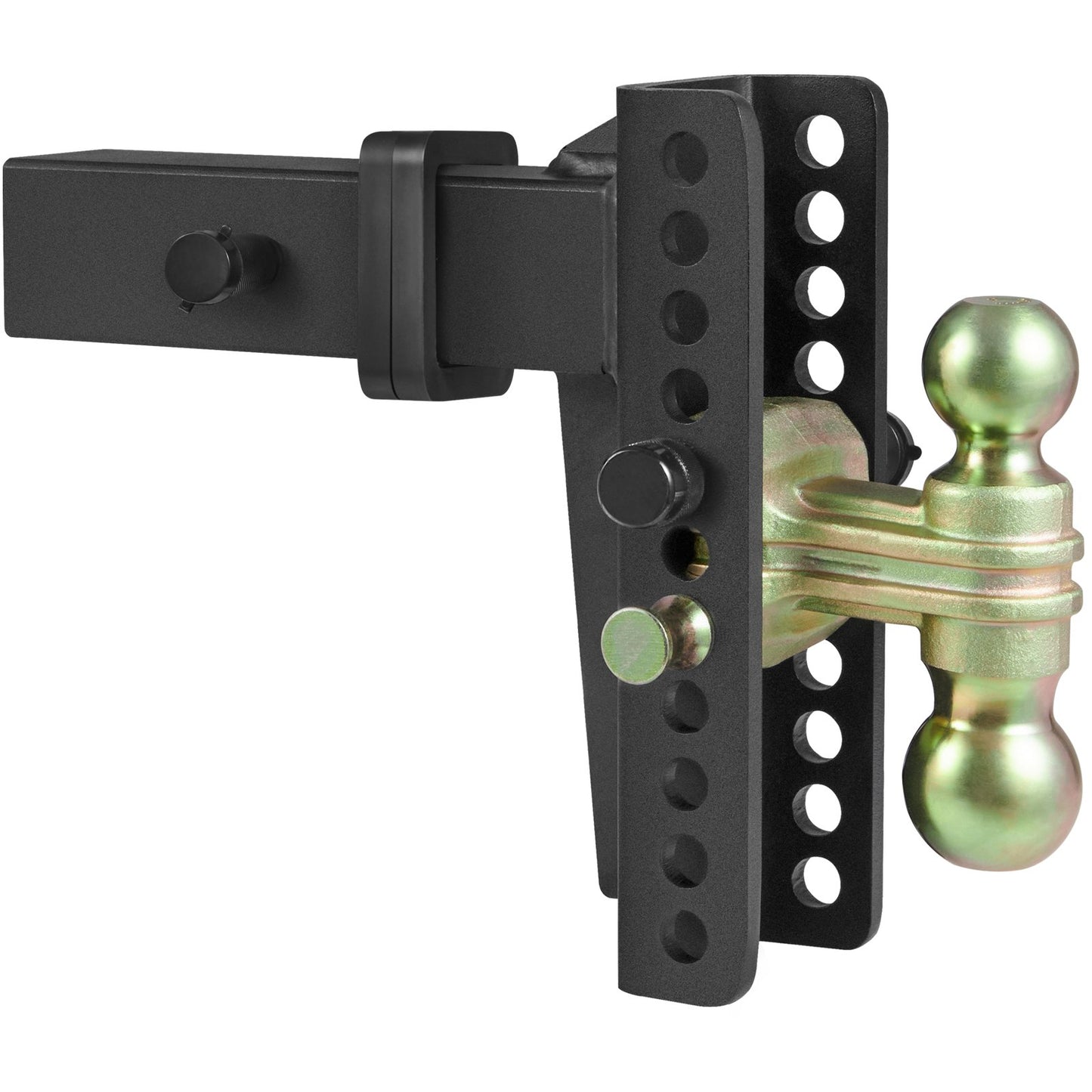 VEVOR Adjustable Trailer Hitch, 203.2 mm Drop & 165.1 mm Rise Hitch Ball Mount with 63.5 mm Receiver, Solid Tube, 6577 kg GTW, 50.8 mm & 58.7 mm 45# Steel Tow Balls with Key Lock for Truck Towing