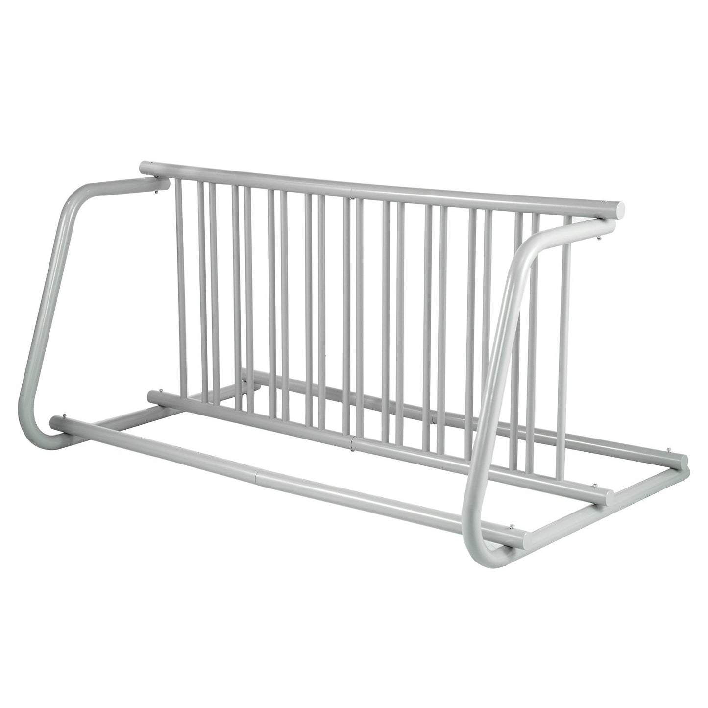 10 Holders Floor Bike Rack, 59" Length All-Steel Grid Bike Rack, 10-Bike Capacity Dual-Side Storage Stand for Garages Streets Yards Bike Events