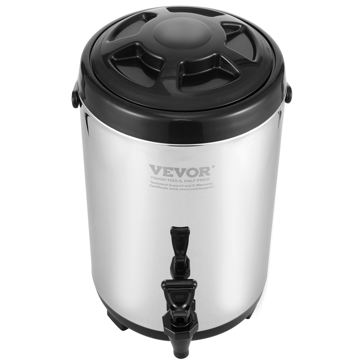 VEVOR Stainless Steel Insulated Beverage Dispenser, 7.6 Liter, Thermal Hot and Cold Drink Server Dispenser with Spigot Handle, Food - grade for Hot Tea Coffee Water Restaurant Drink Shop - Factory Direct Shop