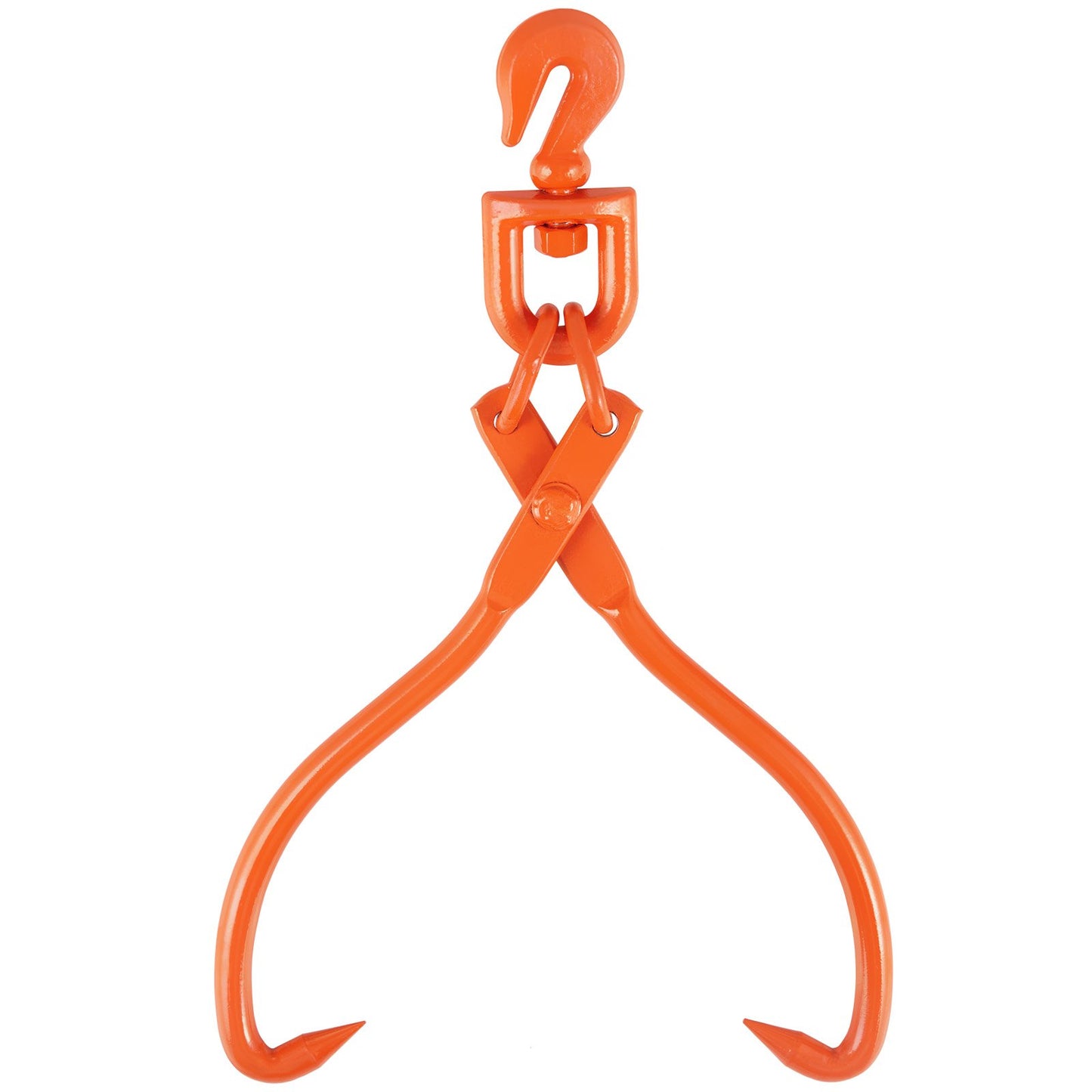 VEVOR Log Skidding Tongs, 45.7cm 2 Claw Log Lifting Tongs, Heavy Duty Rotating Steel Lumber Skidding Tongs, 350 kg Loading Capacity, Log Lifting, Handling, Dragging & Carrying Tool