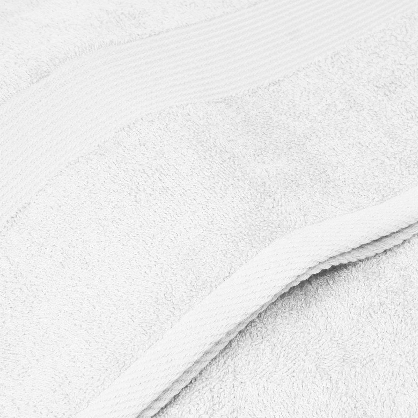 Royal Comfort Cotton Bamboo Towel 4pc Set - White