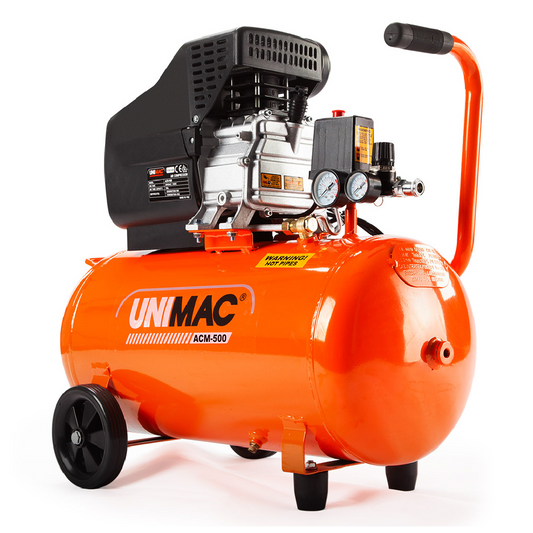 UNIMAC Air Compressor 50L 3HP Electric Portable Inflator Direct Tank Pump Oil