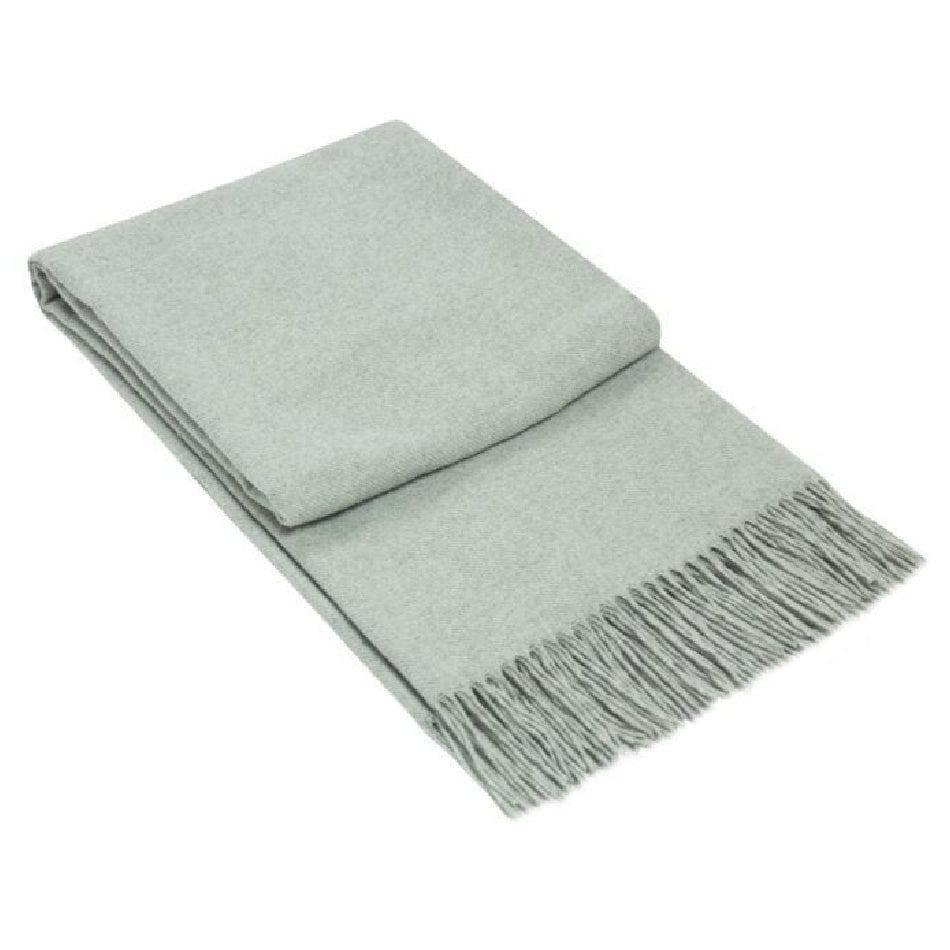 Paddington Throw Fine Wool Blend - Light Grey