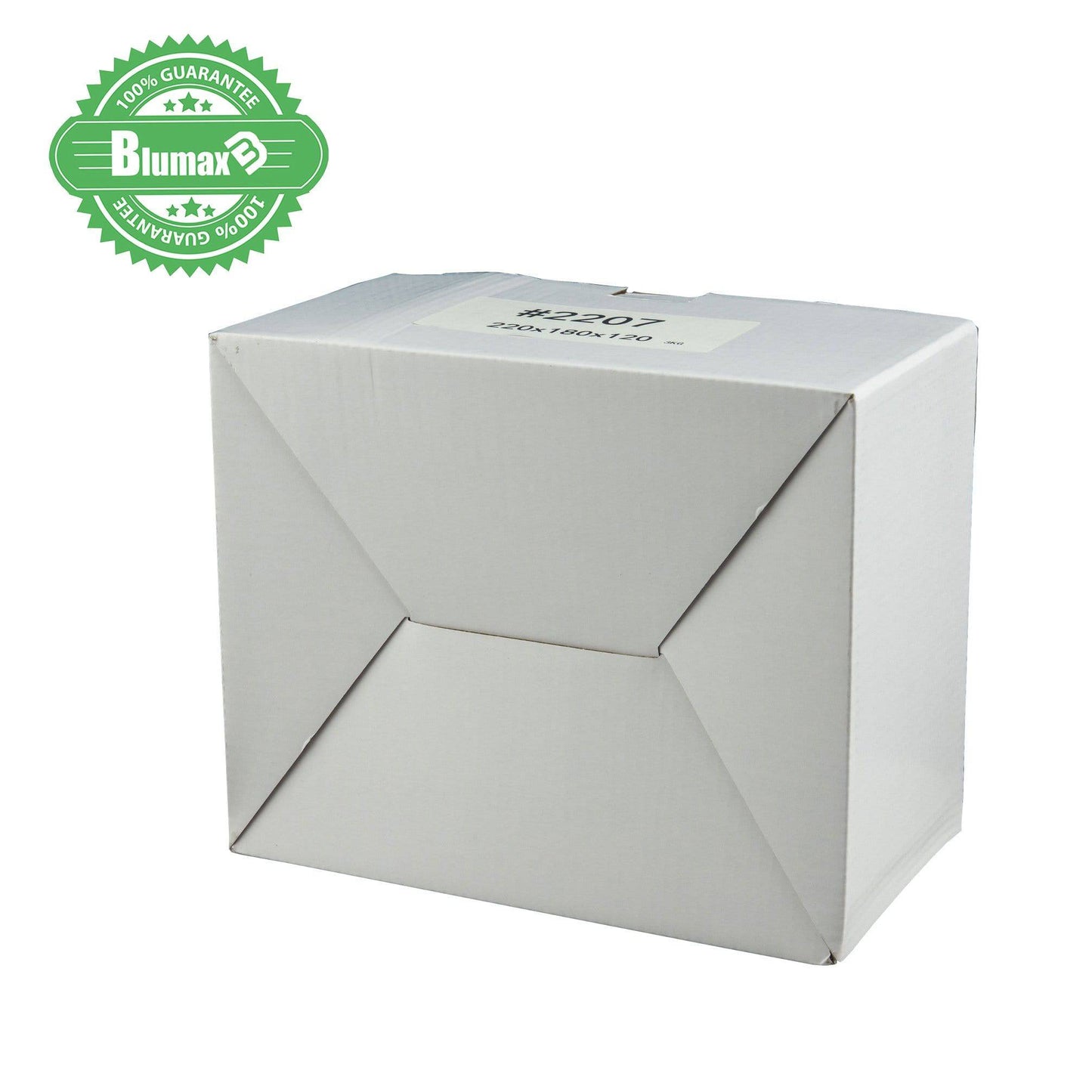 White Carton Cardboard Shipping Box 100x 220mm x 180mm x 120mm (#2207) for 3KG Satchel