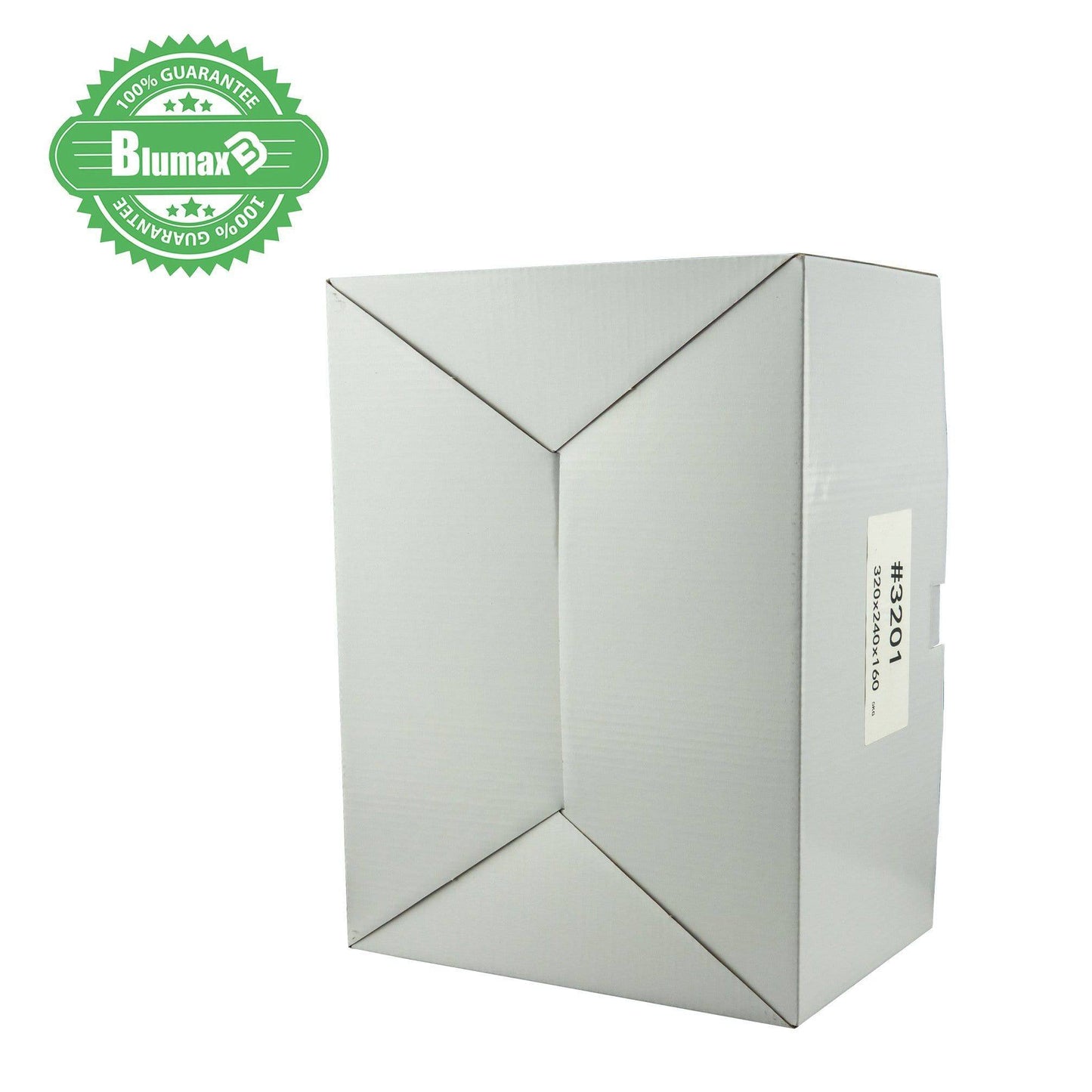 White Carton Cardboard Shipping Box 50 x 320mm x 240mm x 160mm (#3201) for 5KG satchel