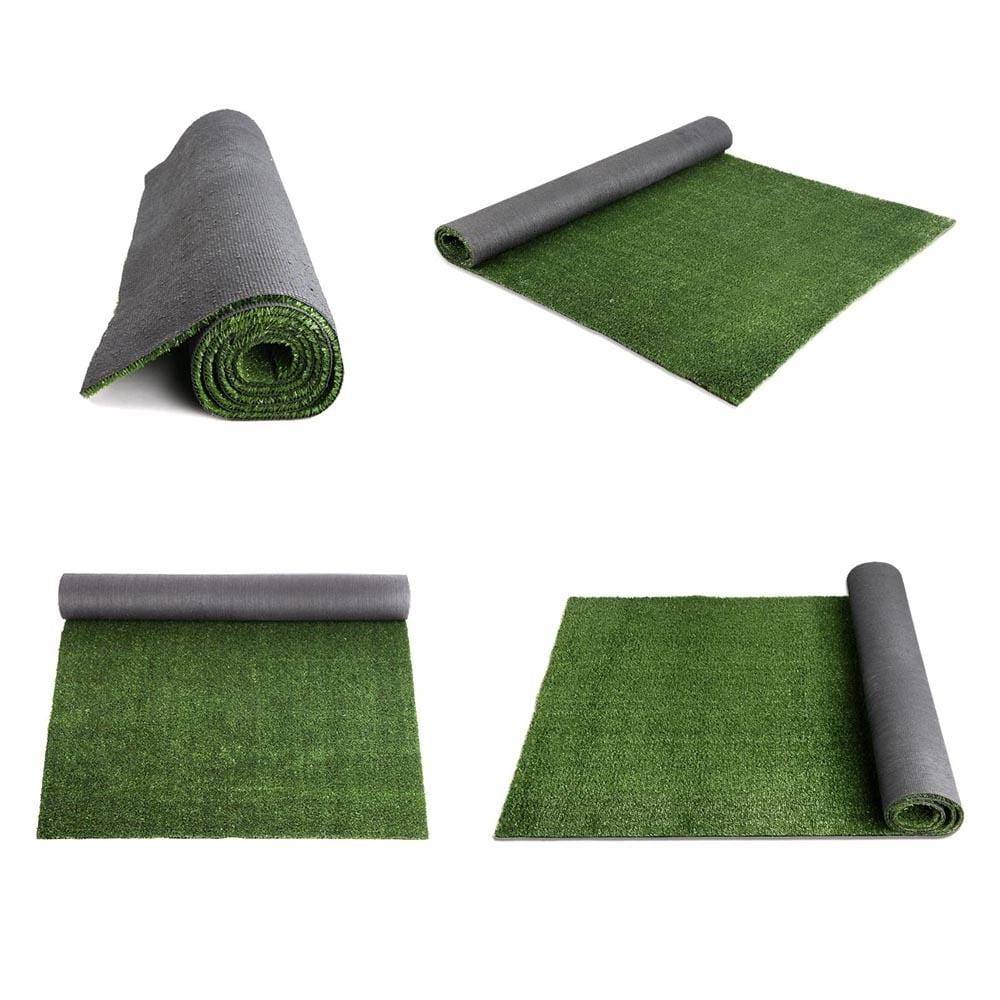 Prime Turf Artificial Grass 1mx10m 17mm Synthetic Fake Lawn Turf Plant Plastic Olive