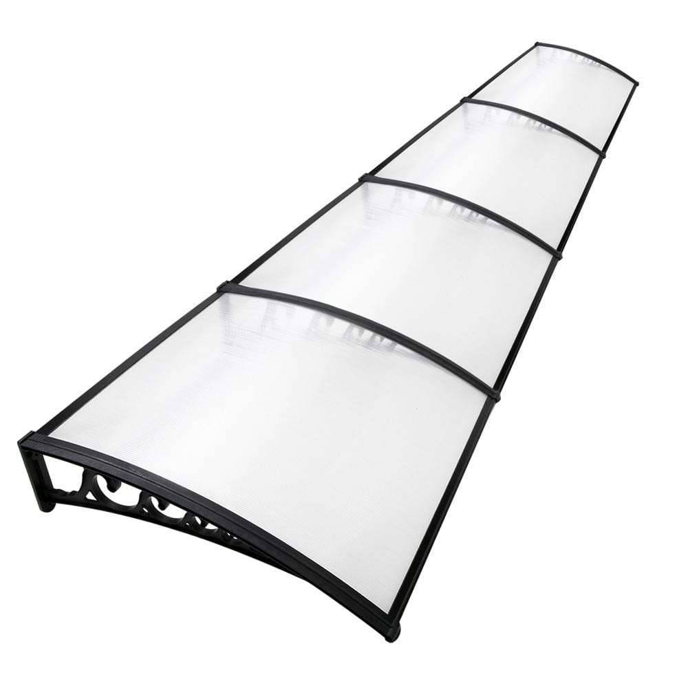 Window Door Awning Door Canopy Patio UV Sun Shield WHITE 1m x 4m DIY