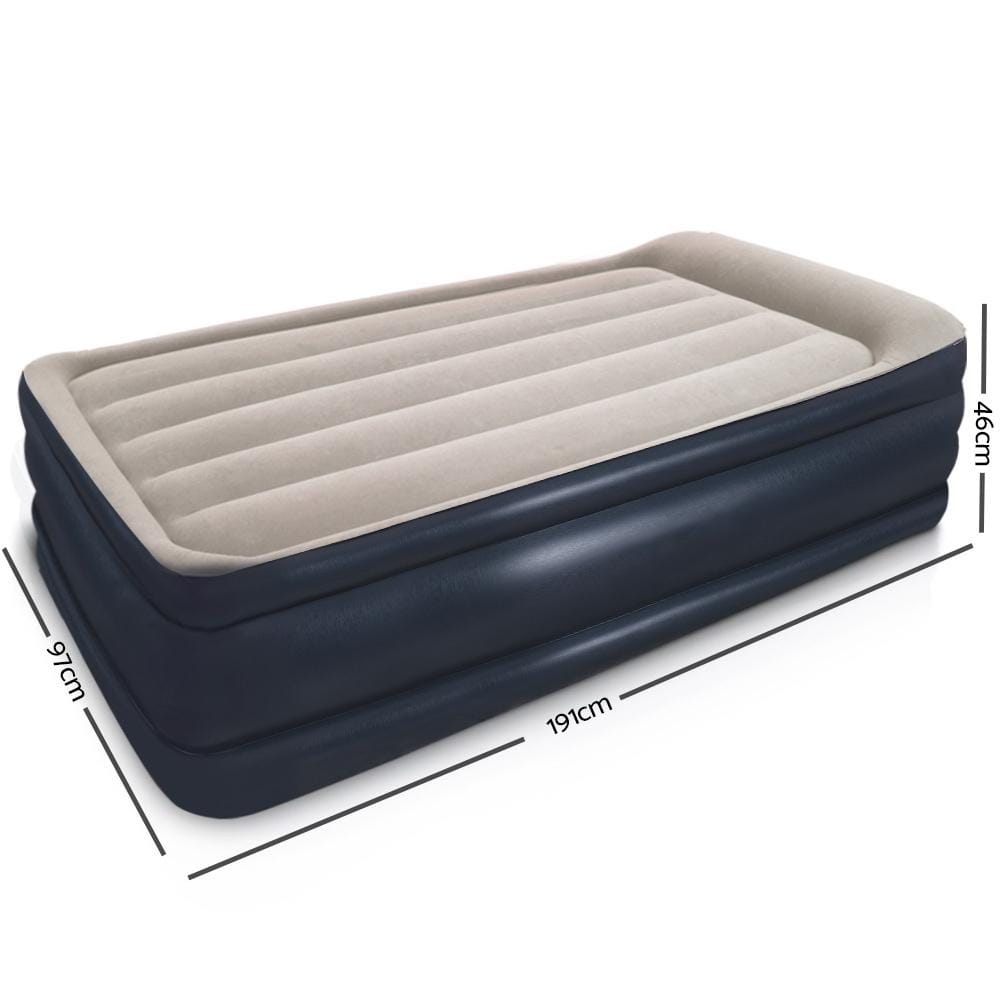 Bestway Air Mattress Single Inflatable Bed 46cm Airbed Blue