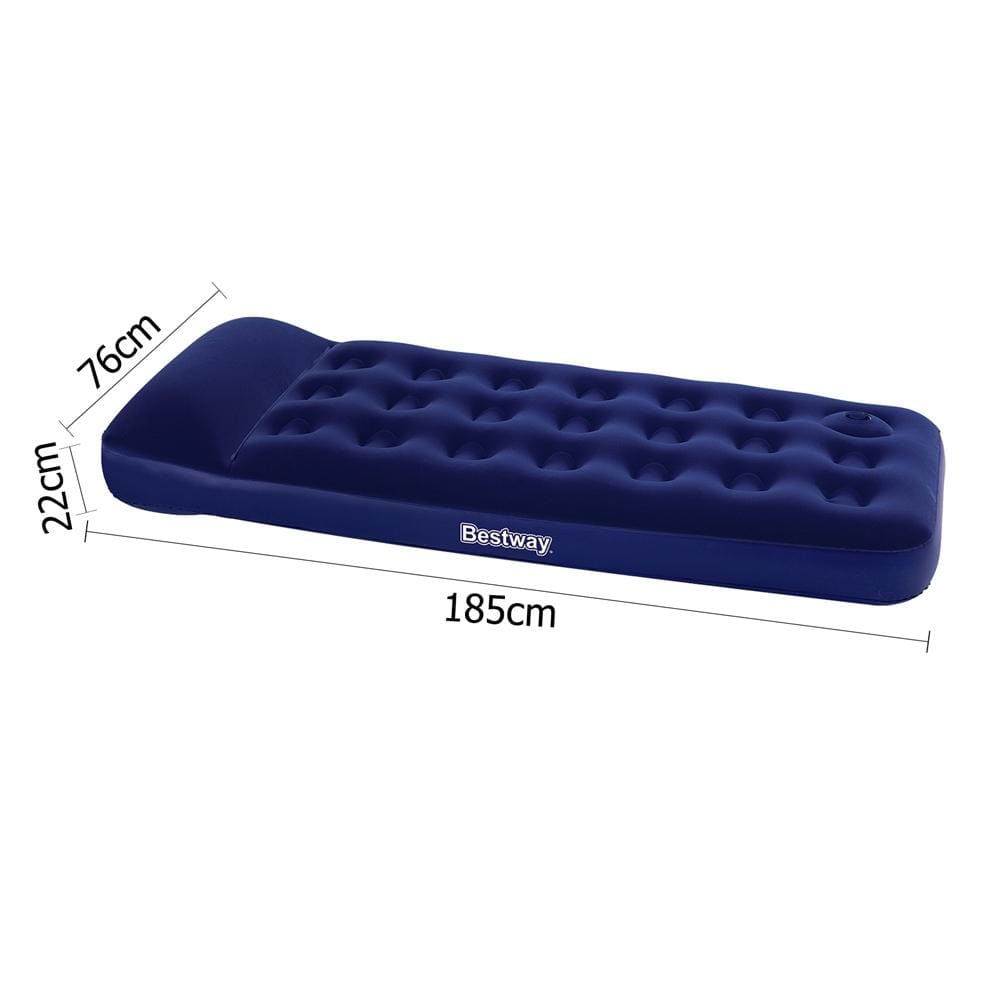 Single Size Inflatable Air Mattress - Navy