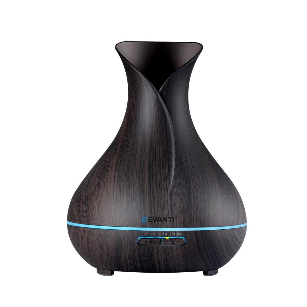 Essential Oil Diffuser Ultrasonic Air Humidifier Mist-400ml--7 Colors, Remote
