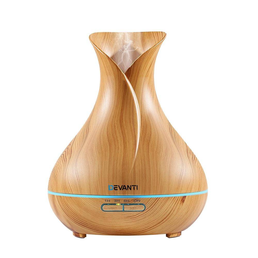 Essential Oil Diffuser Ultrasonic Air Humidifier Mist-400ml--7 Colors, Remote