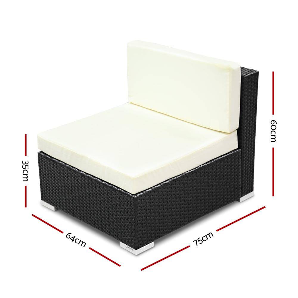 3PC Gardeon Outdoor Furniture Sofa Set Wicker Rattan ( Build Your own setting )