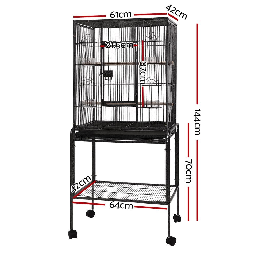 Bird Cage Pet Cages Aviary 144CM Large Travel Stand Budgie Parrot