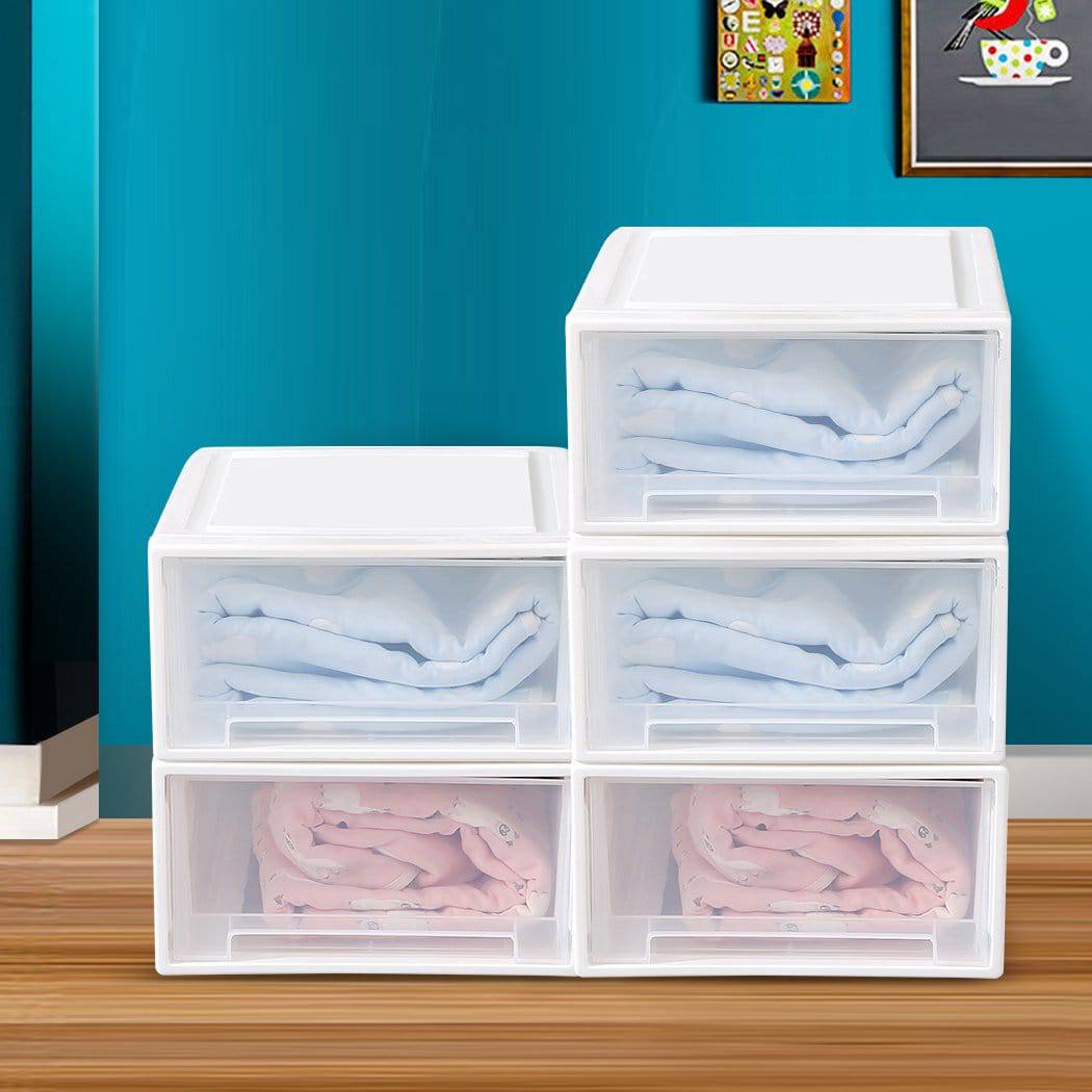 Storage Drawers Set Cabinet Tool Organiser Box Drawer Plastic Stackable