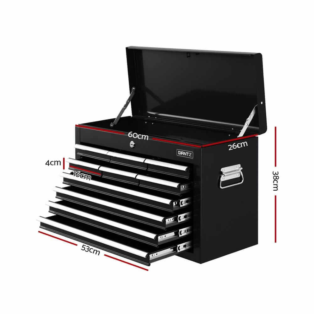 10-Drawer Tool Box Chest Cabinet Garage Storage Toolbox Black-Giantz