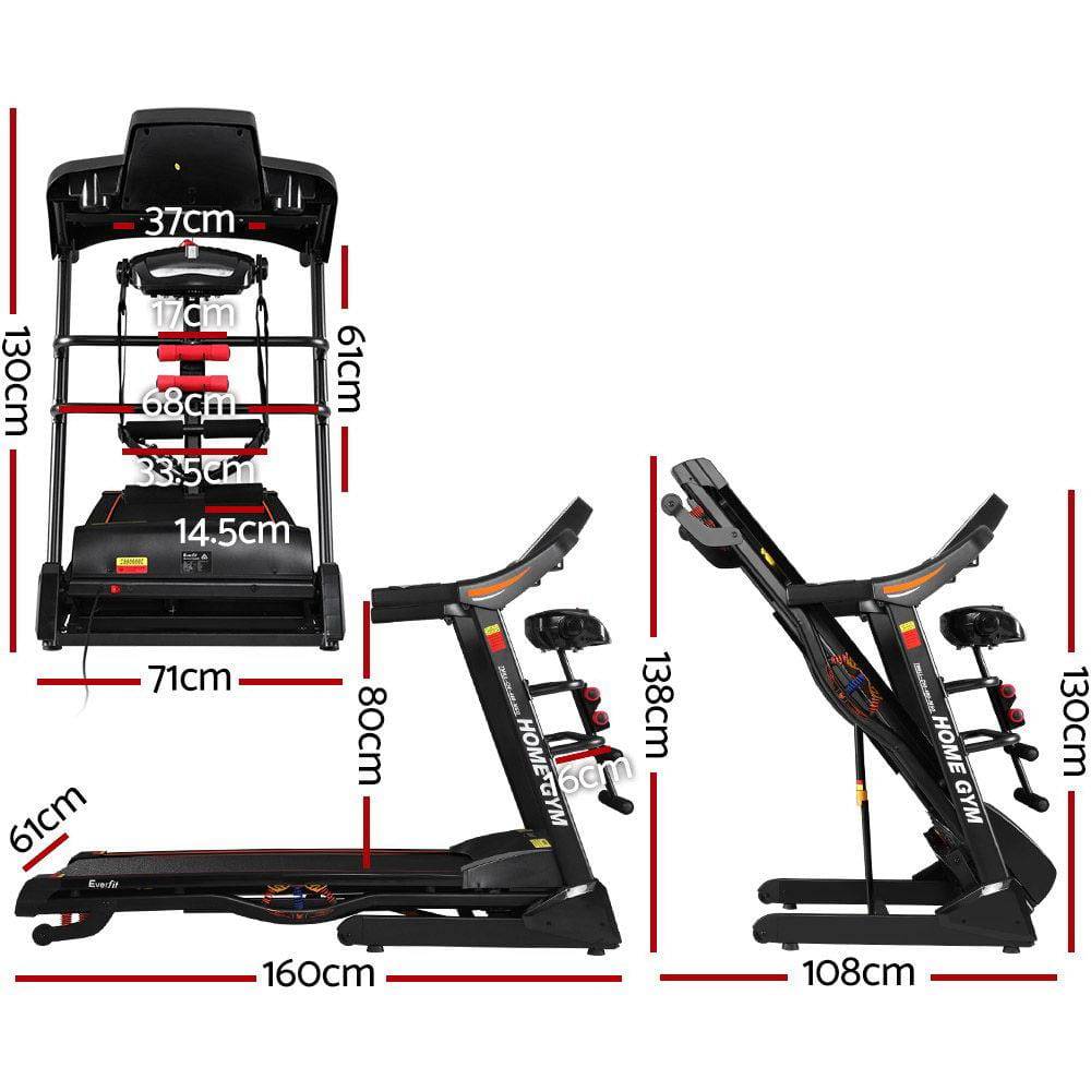 Everfit Treadmill Electric Auto Incline 18 km-h