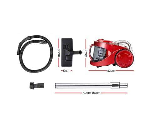 Vacuum Cleaner Devanti 2200W Bagless Cyclone Cyclonic - Red