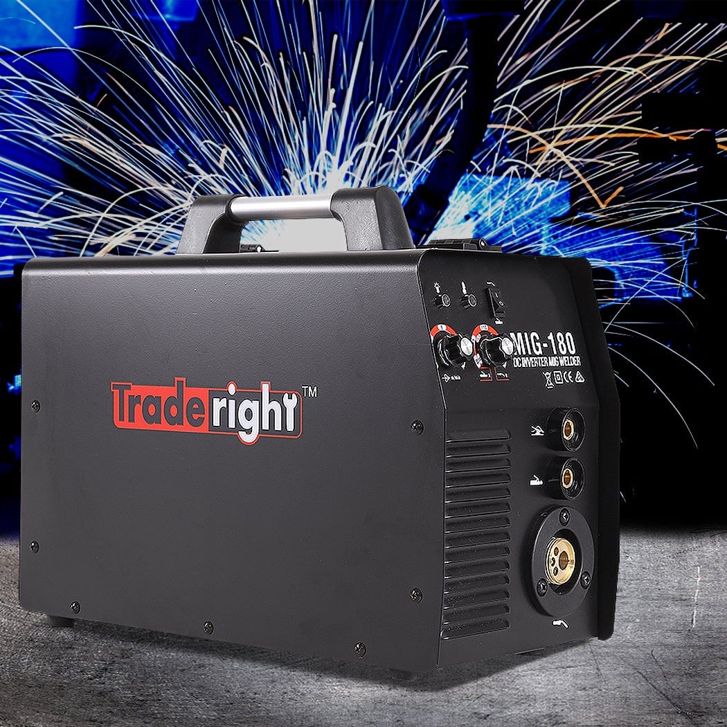 Traderight 180Amp Welder MIG ARC MAG Welding Machine Gas / Gasless Portable