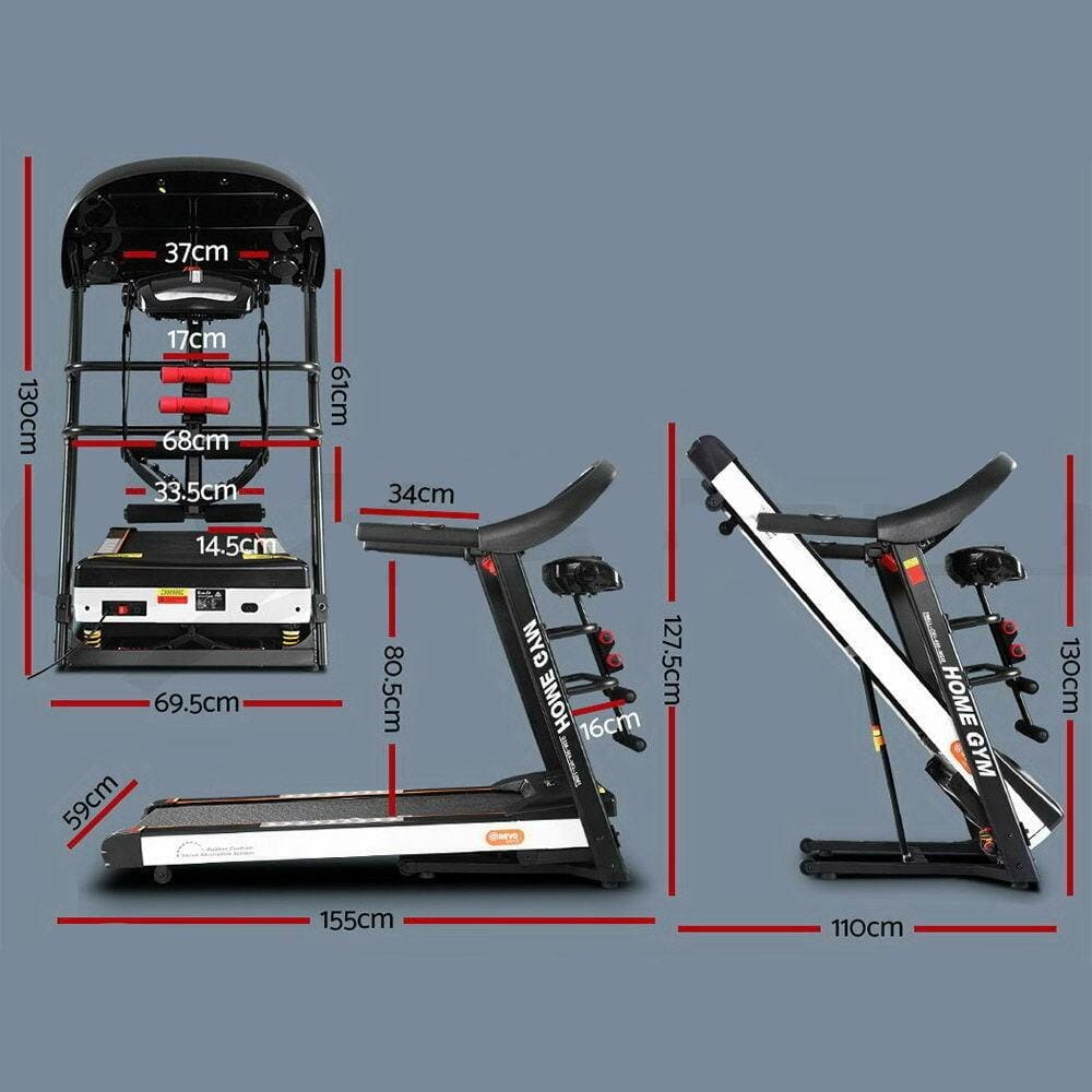 Everfit Treadmill Electric Auto Incline 18 km-h